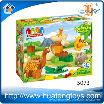 Wholesale educational supplies dinosouar building block toy for kids